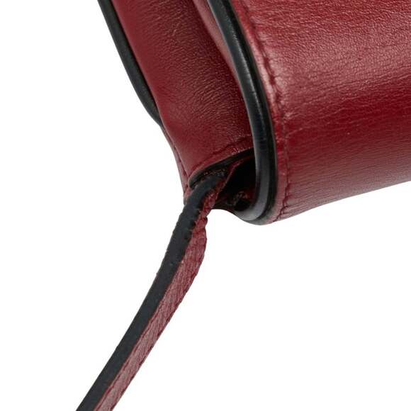 GUCCI Authentic Black Leather GG Marmont Shoulder Bag - Picture 6 of 11